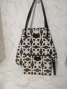 KATE SPADE Michelle Moroccan Market Convertible Tote Bag & Wristlet - NWOT